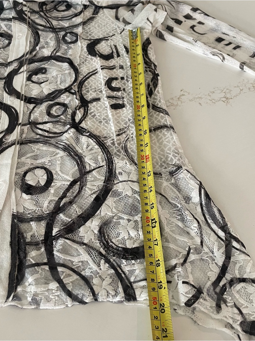 Impulse California White and Black Lace Tween Set with Palm Logo - Picture 15 of 16